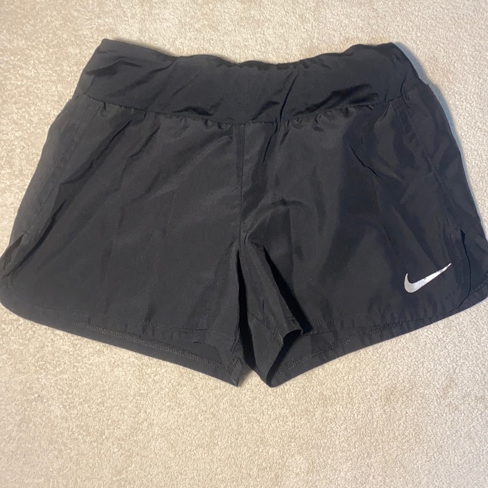 Womens SMALL NIKE Dri-Fit Running Shorts BLACK